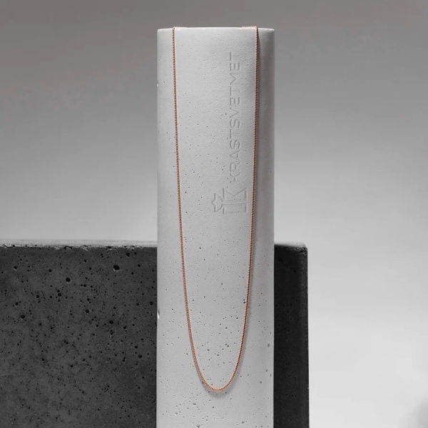 Цепь из красного золота, плетение «Гурмета»